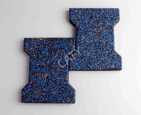 200x160mm با هم وصل شدن لاستیک Pavers کف تشک جذب تاثیر