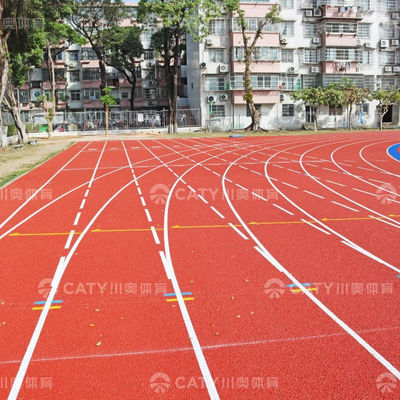 IAAF تایید شده مسیر دویدن لاستیکی پیش ساخته مسیر تارتان مسیر ورزشی برای مکان های ورزشی حرفه ای