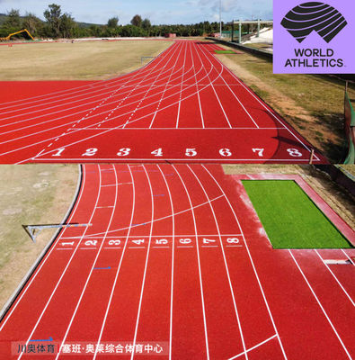 IAAF تایید شده ارتفاع عملکرد سنتیک EPDM لاستیک مسیر دویدن مسیر دویدن برای ورزش میدان ورزش مرکز آموزش مرکز ورزش مجتمع ورزشی باشگاه های ورزشی