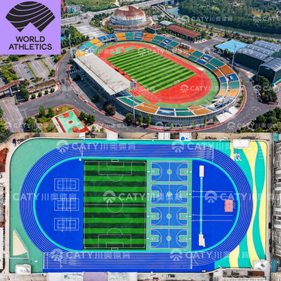 نصب مسیر ورزشی گواهینامه IAAF مواد گرانول EPDM برای مدارس امکانات ورزشی زمین شناسی