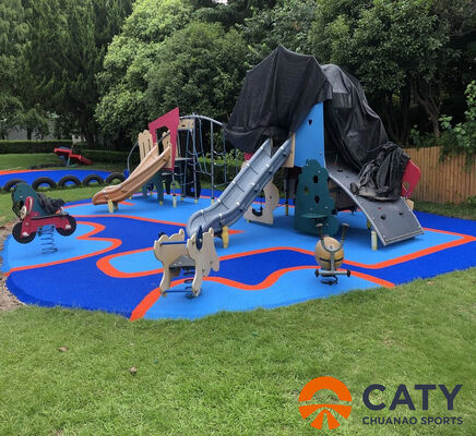 100٪ ROHS گواهینامه ECO-EPDM دانه ها، شاک جذب با طراحی ایمنی ضد لغزشی