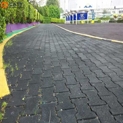 نصب آسان و کاشی‌های لاستیکی ضد لغزش طرح استخوان سگ برای پیاده‌روهای فضای باز و مسیرهای تناسب اندام