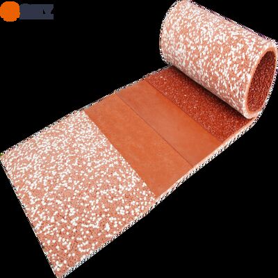 پیست دو و میدانی نیمه پیش‌ساخته عمل‌آوری شده در کارخانه، رول دارای گواهی IAAF برای نصب سریع و حرفه‌ای