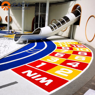 فروش داغ رنگ دانه های لاستیکی EPDM پایدار و انعطاف پذیر برای مسیر دویدن و زمین بازی