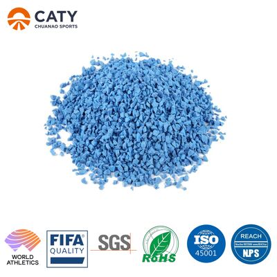 کف زمین زمین بازی در فضای باز دانه های لاستیکی رنگی سطح زمین بازی لاستیکی EPDM