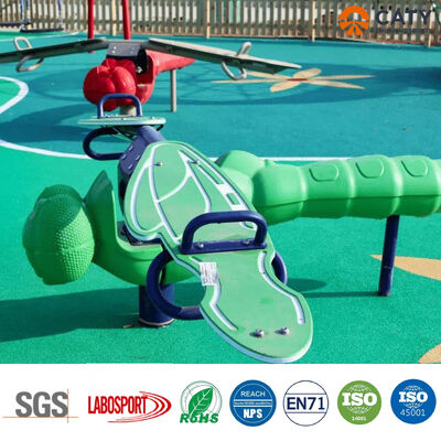 خاکستری ریخته شده EPDM لاستیک راه رفتن زمین بازی برای باغ EPDM کف