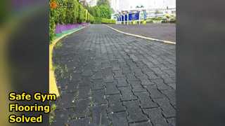 کاشی لاستیکی استخوانی سگ کفپوش سالن بدنسازی نصب آسان